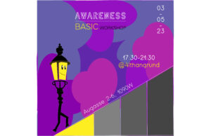 bildtext awareness basic workshop 03.05.2023 17:30 uhr bis 21:30 uhr augasse 2-6