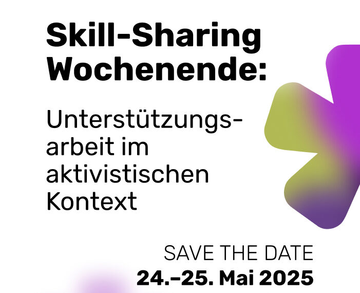 Skill-sharing Wochenende zu Unterstützungsarbeit